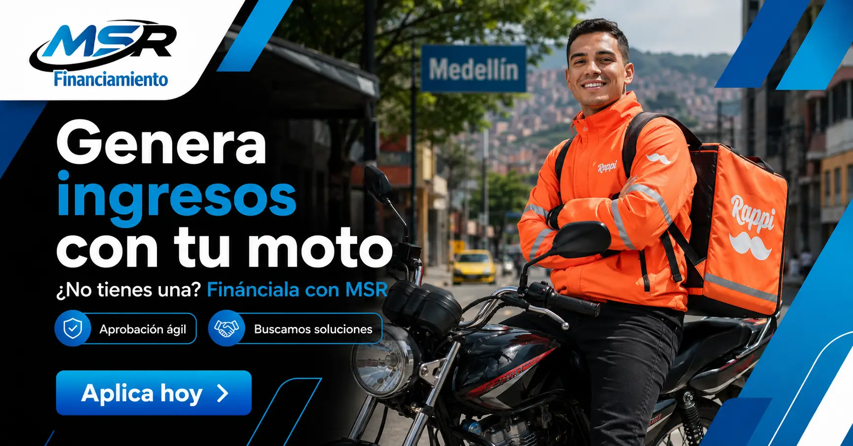Moto disponible en MSR Financiamiento